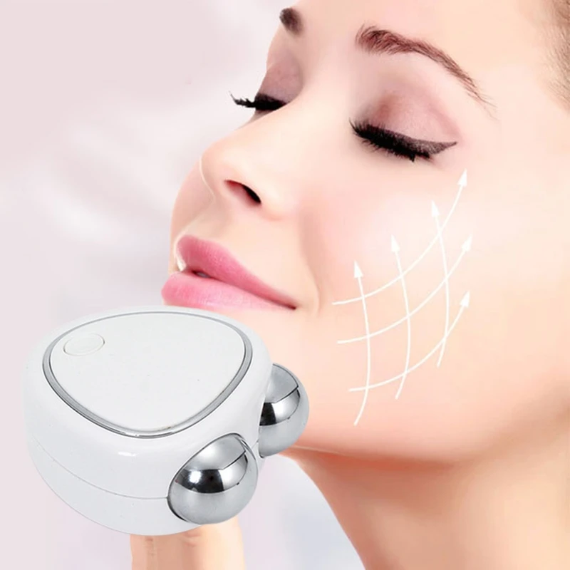 

EMS Face Lifting Microcurrent Roller Massager Micro Current Lift Skin Care Facial Skin Tightening Anti Wrinkle