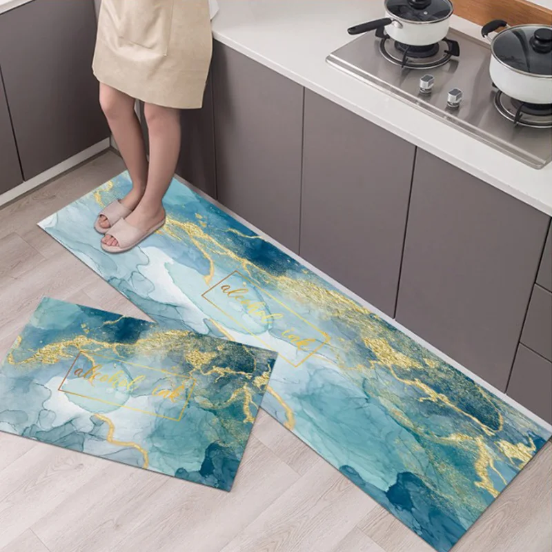 Длинный кухонный коврик Противоскользящий для ванной напольные коврики в