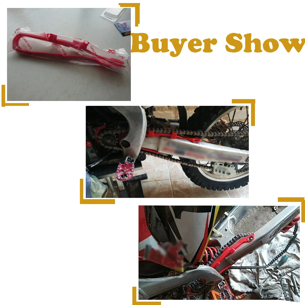 Красный мотоцикл грязи велосипед внедорожная цепь маятник слайдер руководство