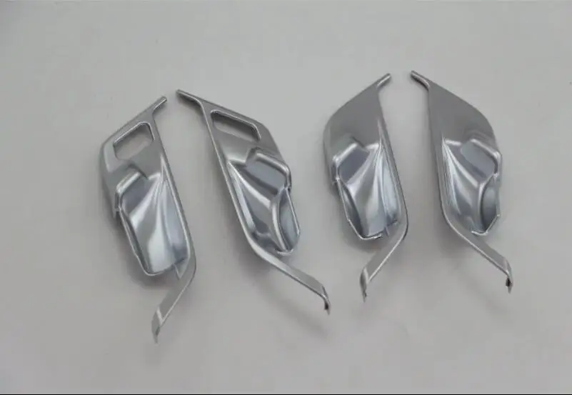 

For BMW X1 F48 2016 2017 Matte ABS Chrome plastic Matte Door Inner Handle Bowls Cover Trim Decor 4pcs