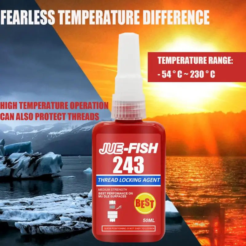 50ML 243 Thread Anaerobic Locking Agent Screw Glue Adhesive for Metal Screws | Обустройство дома