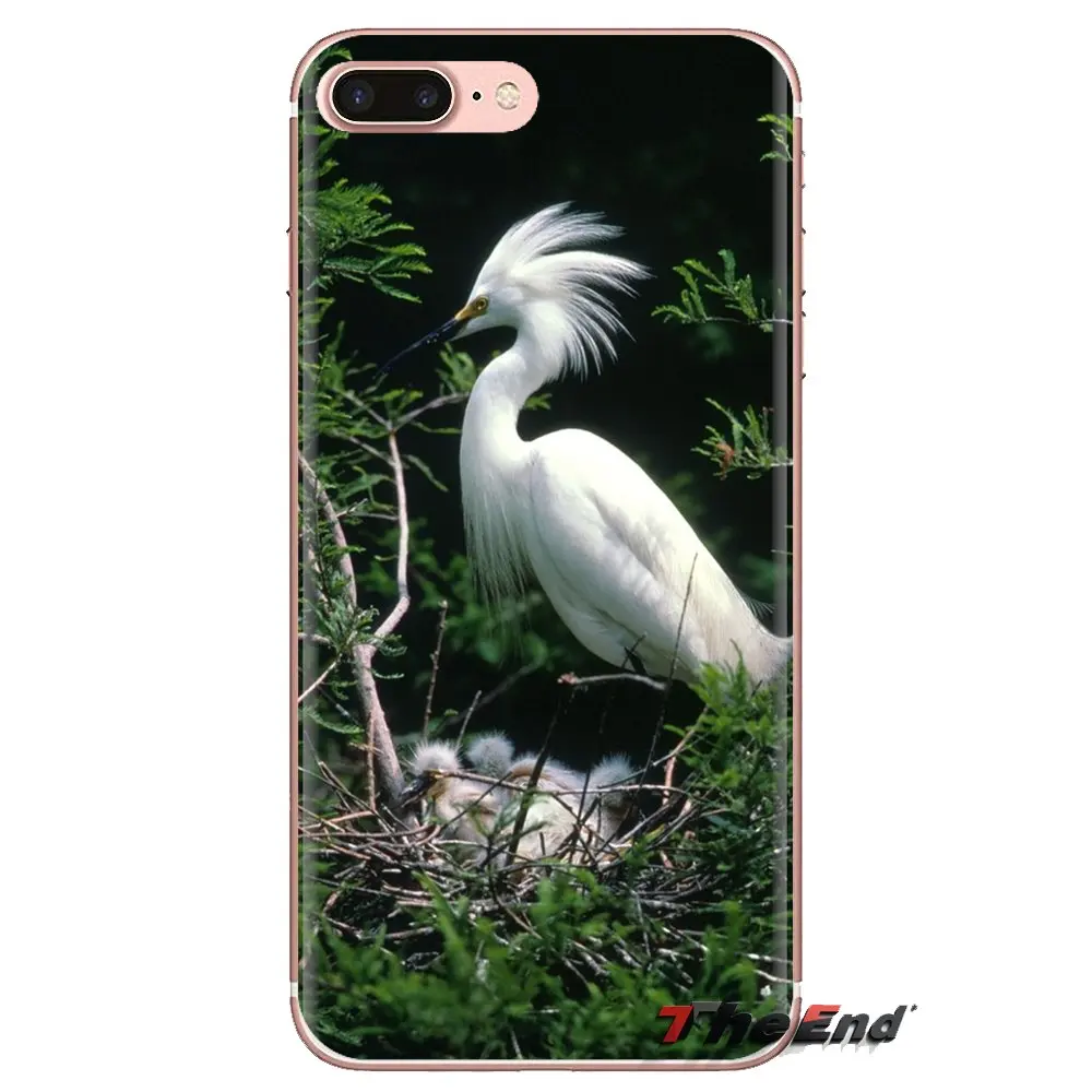 Для Xiao mi 6 A1 Max x 2 5X 6X Red Note 5 5A 4X 4A A4 4 3 Plus Pro животные птицы Egret отражение вода мягкий