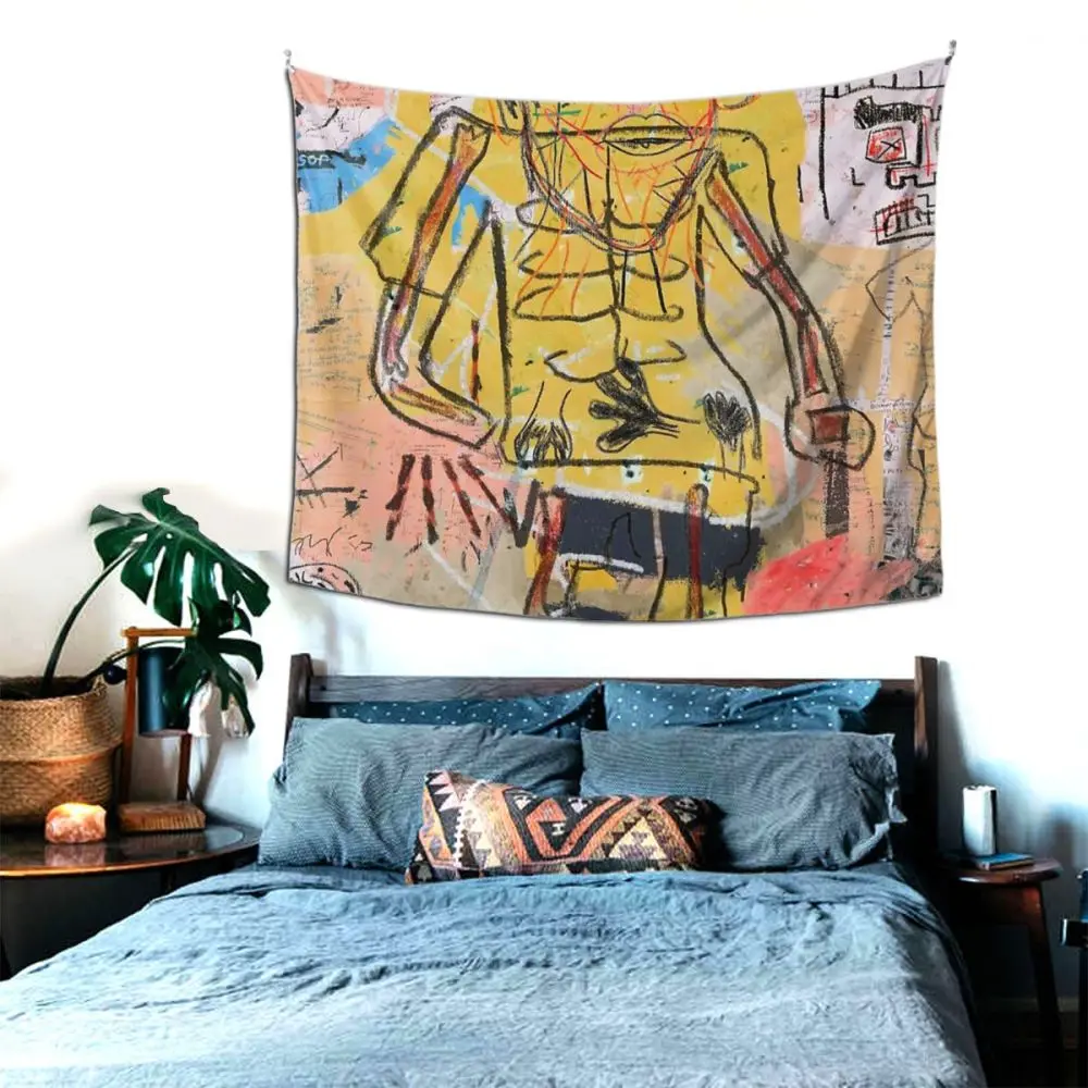Абстракция Basquiat гобелен настенная подвесная занавеска искусство Экспресс