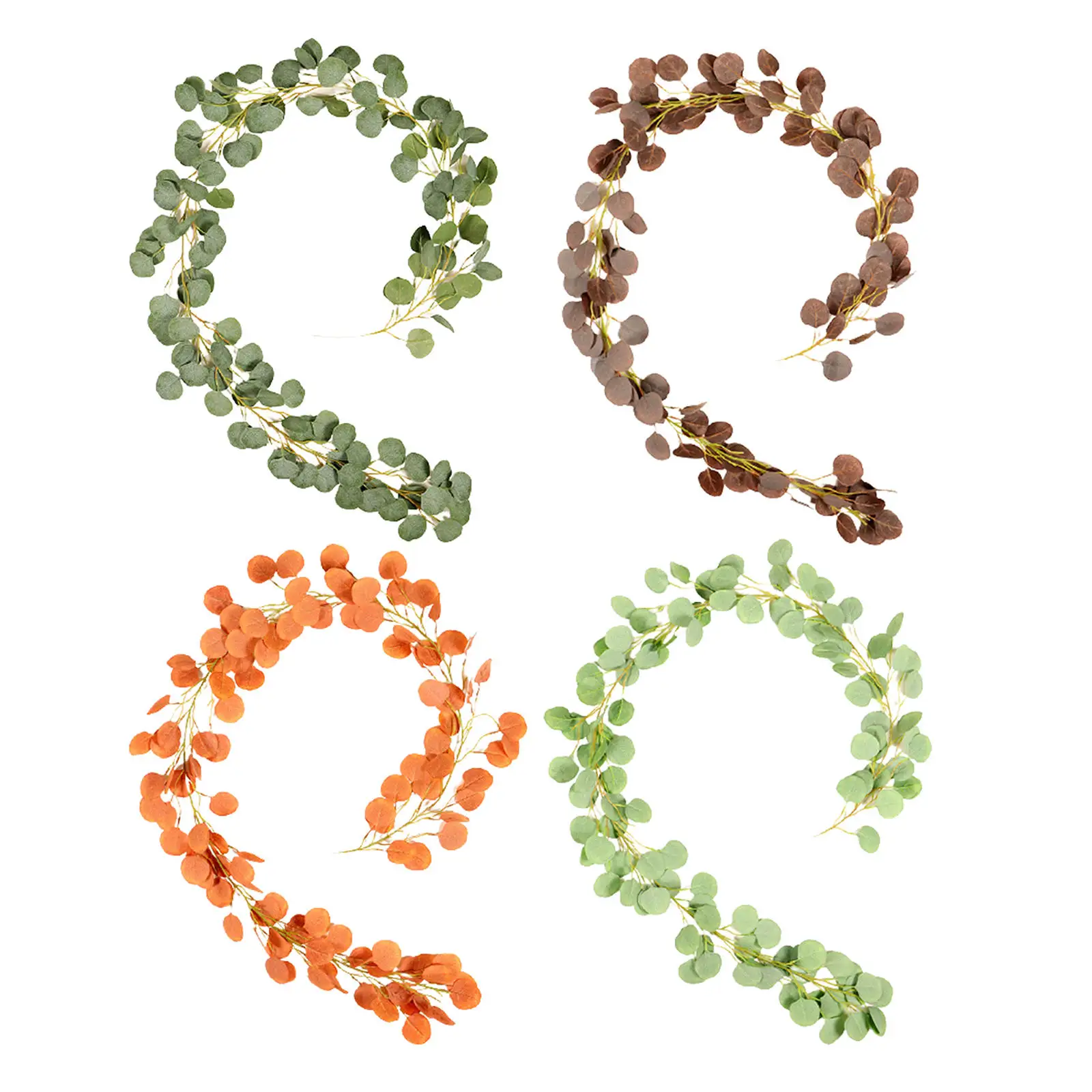 

Романтический эвкалипт виноград искусственный эвкалипт подвесной ротанговый Декор ветки кофе для дома сада кафе