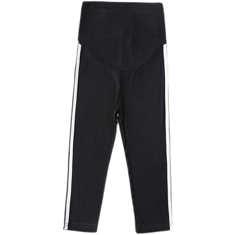 

071# Summer Casual Thin Maternity Skinny Legging 7/10 Length Capris Short Legging for Pregnant Women Pregnancy Bottoming Wear