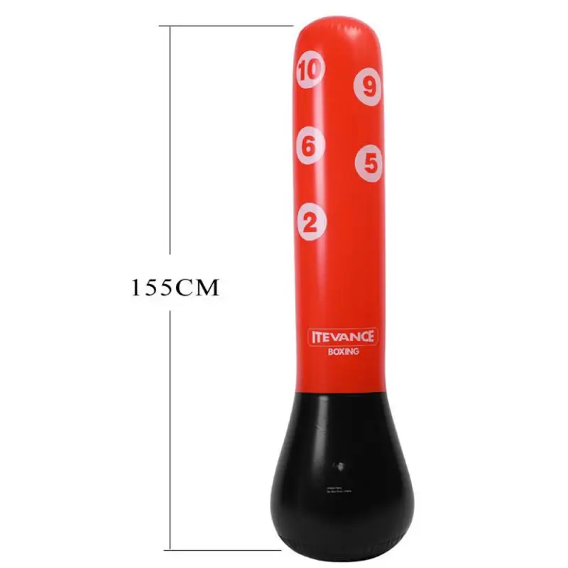 Вертикальный надувной боксерский мешок из пвх утолщенный столб бойцовский