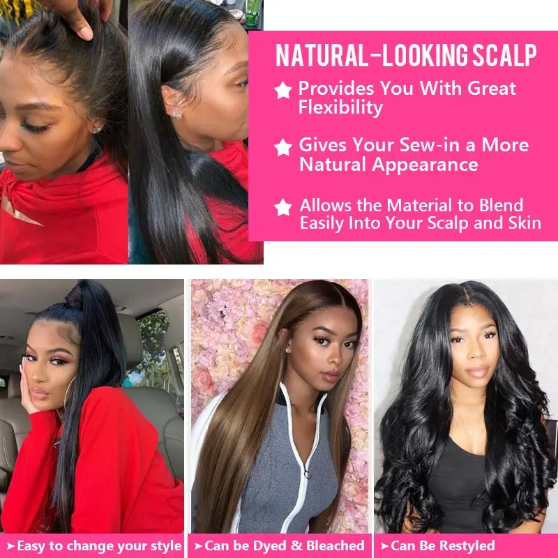 

Mifil Straight PU Sillk Base Closure 100% Remy Human Hair 4*4 Closure Brazilian Hair Weaving Straight 10 12 Inches Short Hair