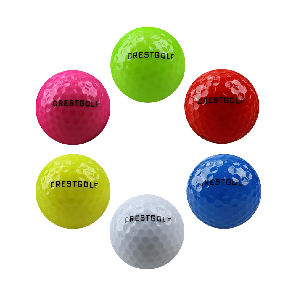 

Crestgolf 1Pcs Glow In The Dark LED Flashing Golf Balls Luminous Six Colors Light Up Practice Supplies