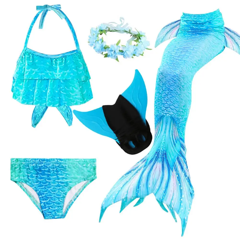 Детский купальный костюм бикини Флиппер русалочьи хвосты Шорты для плавания