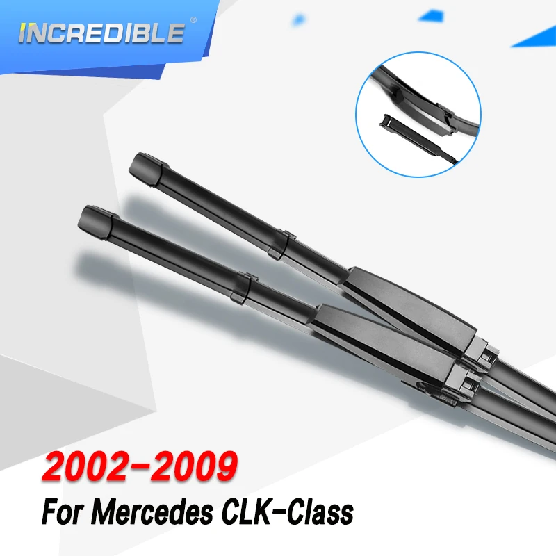 

INCREDIBLE Wiper Blades for Mercedes Benz CLK Class W209 C209 Fit Slider Arms CLK 200 240 270 280 320 350 500 550 55 63 AMG CDI
