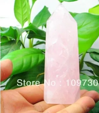 YM 329 натуральный розовый кварц Рок кристаллические палочки точка Целебный