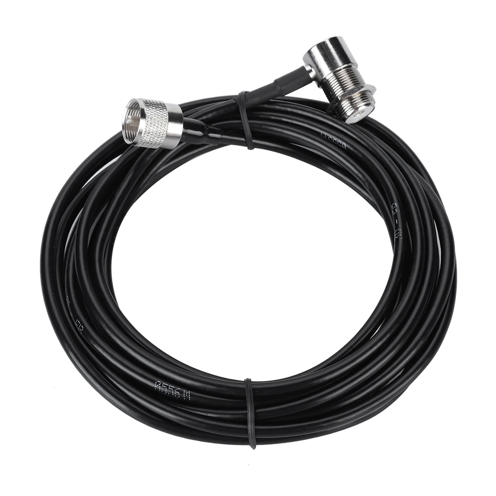

Black Coaxial Cable Antenna Extension Cable Connector 5M