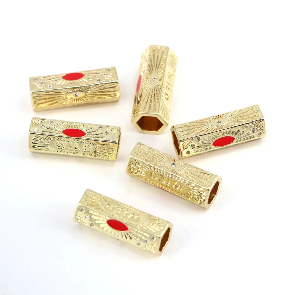 

10PCS, Gold Charm Beads Pendants Jewelry Accessories