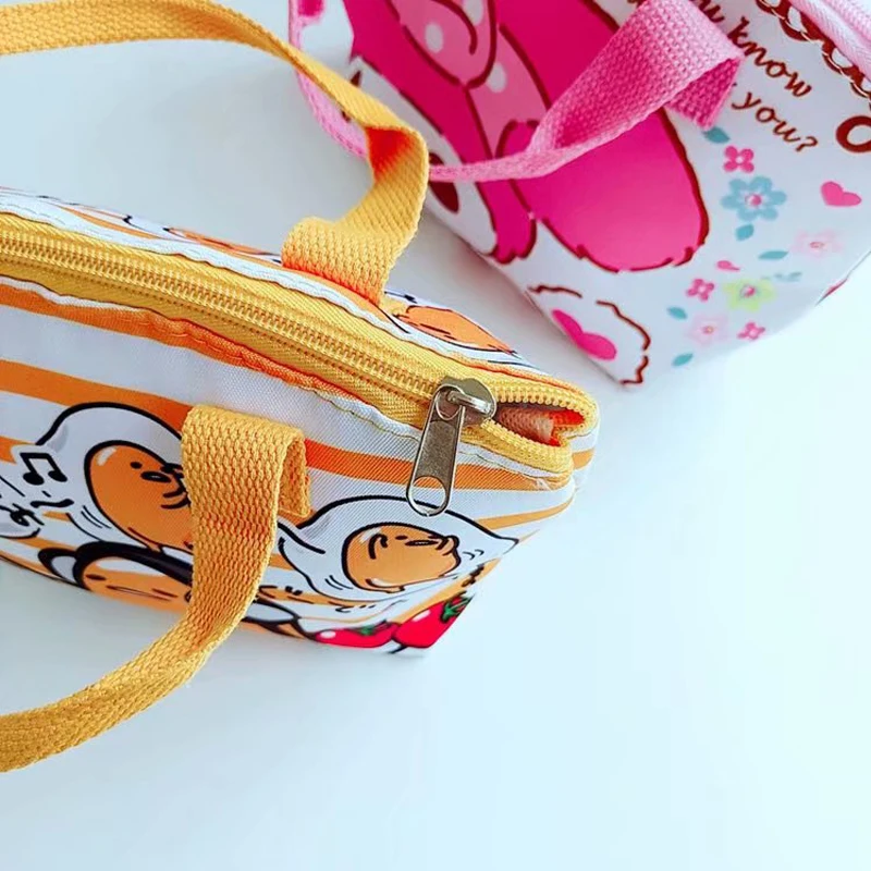 Мультяшная сумка для ланча термоизоляционная удобная с рисом переноски Холщовая