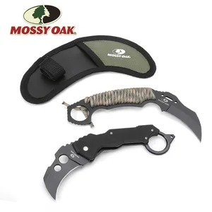 Тактический керамбит Mossy Oak, 2 шт., карманный складной нож для экстренного снаряжения, набор фиксированных магнитных ножей, инструмент для кемпинга на открытом воздухе