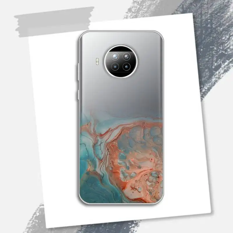 

Marble Gradient Phone Case Transparent for xiaomi redmi note 8 9 9s 11 10t lite pro