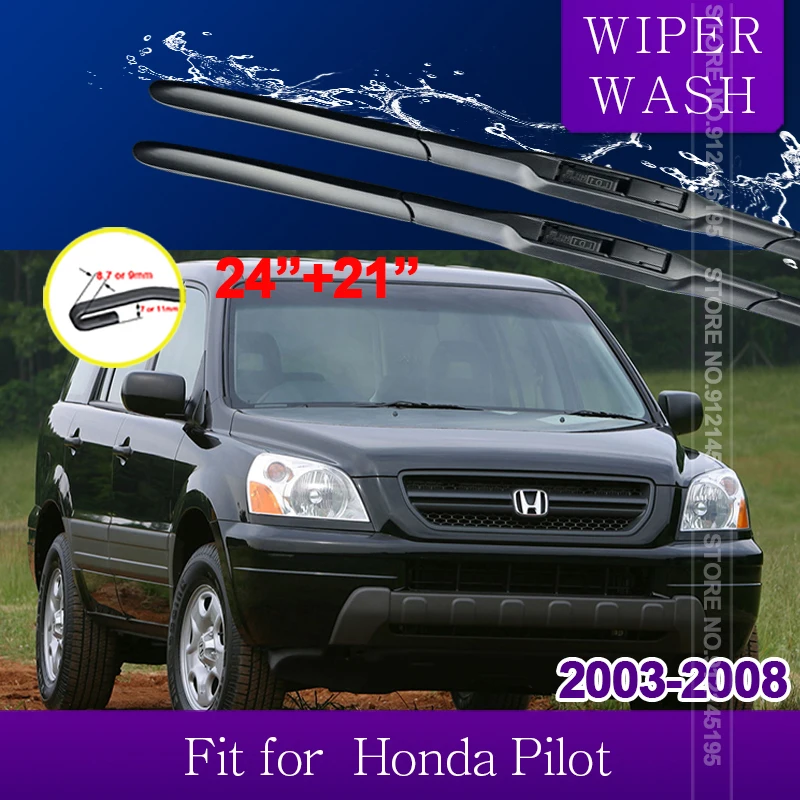 

Car Wiper Blade for Honda Pilot MK1 2003~2008 YF1 YF2 Front Windscreen Wipers Car Accessories MR-V MRV 2004 2005 2006 2007