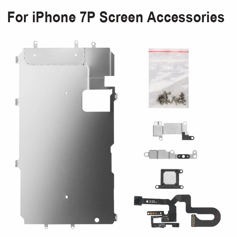 

For iPhone 8 OEM Quality Full Set of LCD Screen Parts Front Camera Home Button Key Flexible Cable Screws