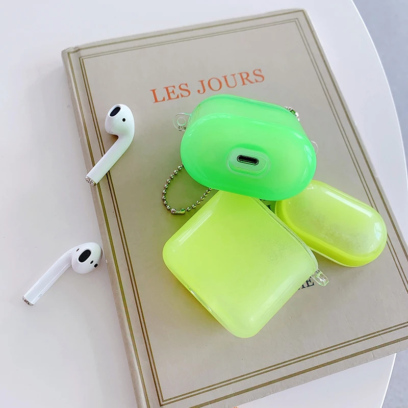 Роскошный блестящий однотонный чехол зыбучий песок для airpods 1 2 жесткий защитный