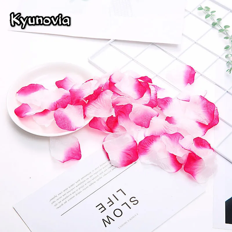 Искусственные лепестки роз конфетти для свадьбы Юбилейный свадебный подарок на