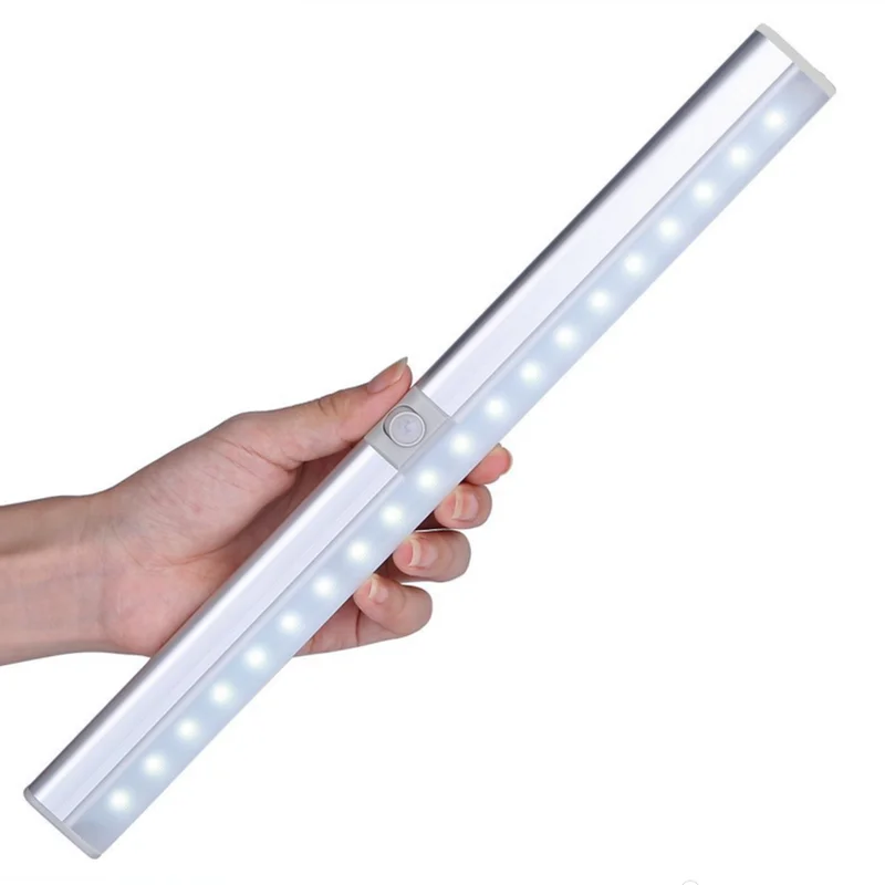 

LED Portable Wireless PIR Motion Sensor Light Infrared Induction Lamp Bright Light Bar for Closet Cabinet Stairway Drawer Porch