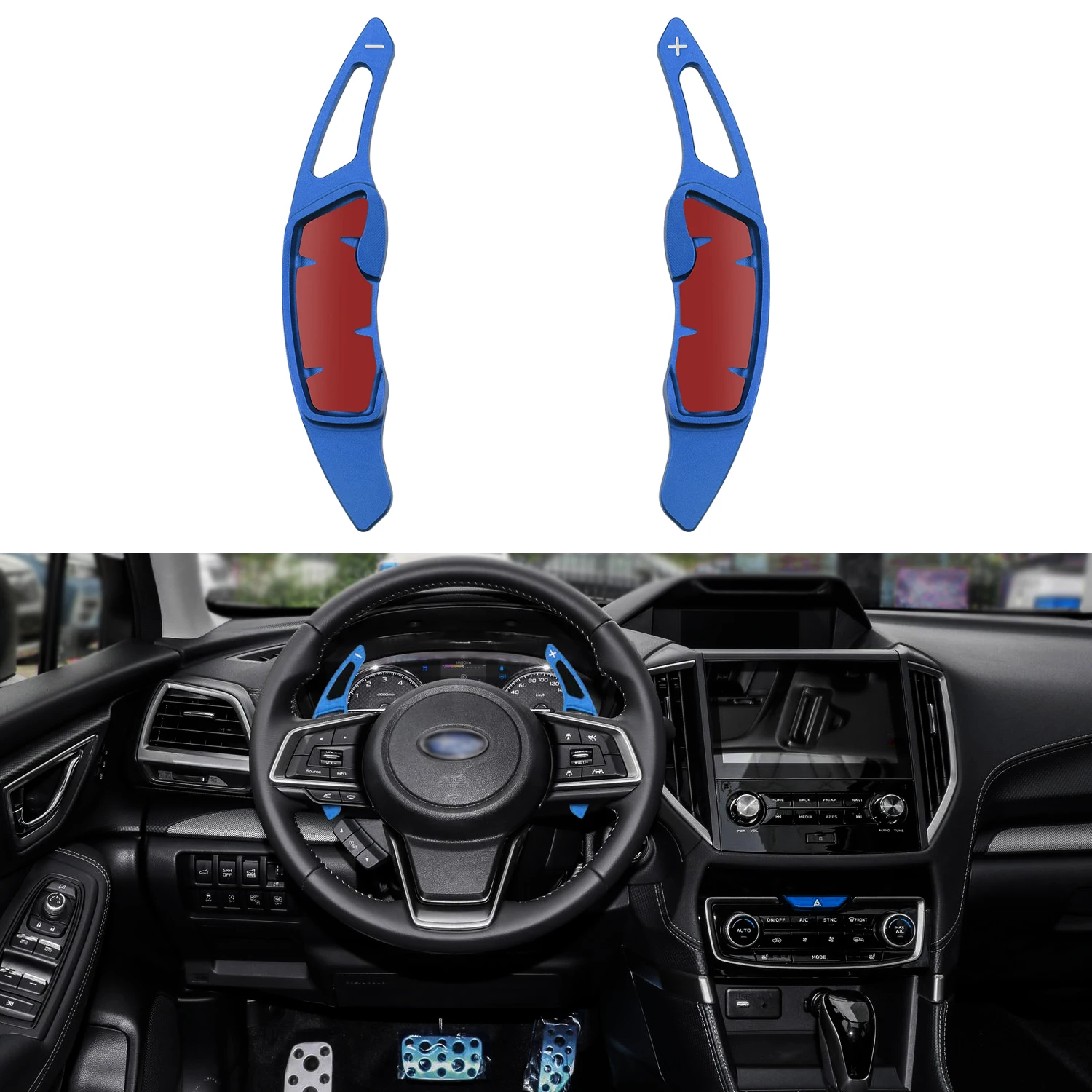 

Aluminum Steering Wheel Paddle Shifter For Scion FR-S Subaru Forester Outback XV BRZ WRX Impreza Crosstrek Legacy GT86 -Blue