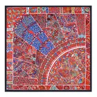 Женский шёлковый шарф-платок с принтом, 100% см, 130