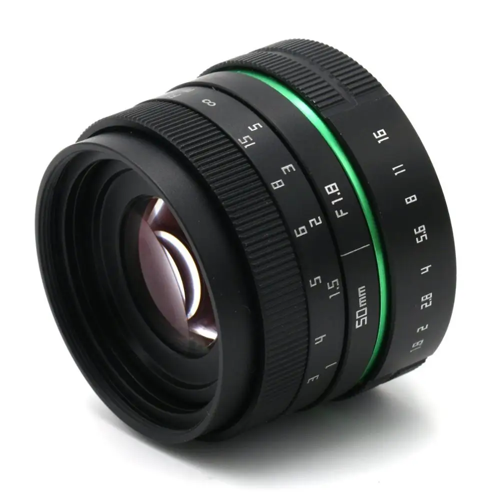 Металлический Мини-объектив Newyi Green 50 мм F1.8 с большой апертурой для Sony E mount Camera A6000