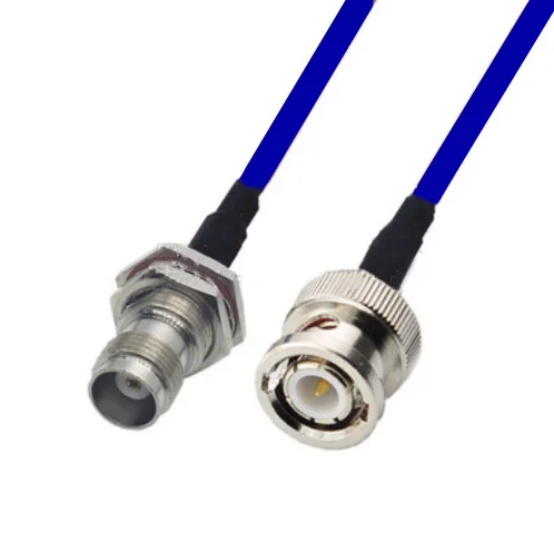 

Blue Soft RG142 BNC Male to TNC Female Connector RF Coaxial Jumper Pigtail Cable