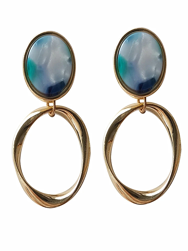 

kshmir Simple geometric earnail temperament personality irregular design earrings restore ancient ways fashion earring