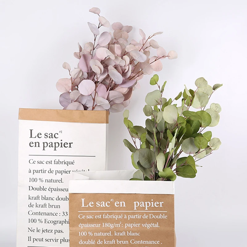 

Plastic Leaf Simulation Eucalyptus Plastic Green Grass Artificial Apple Leaf Simulation Money Leaf Simulation Flower