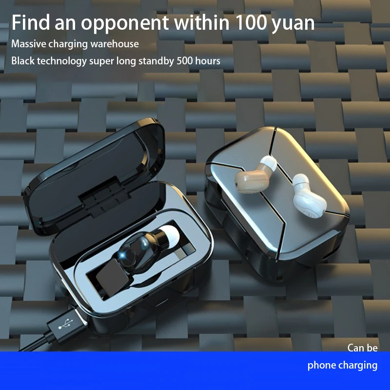 Беспроводная bluetooth гарнитура с одним ухом миниатюрные ультрамаленькие
