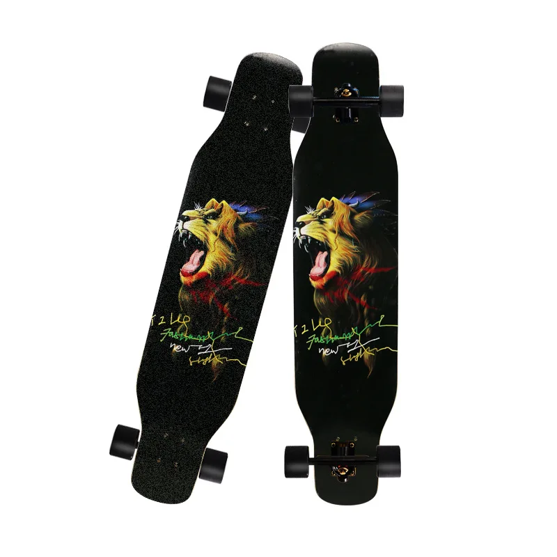 Лонгборд Shingboard для взрослых износостойкий нескользящий с 4 колесами из