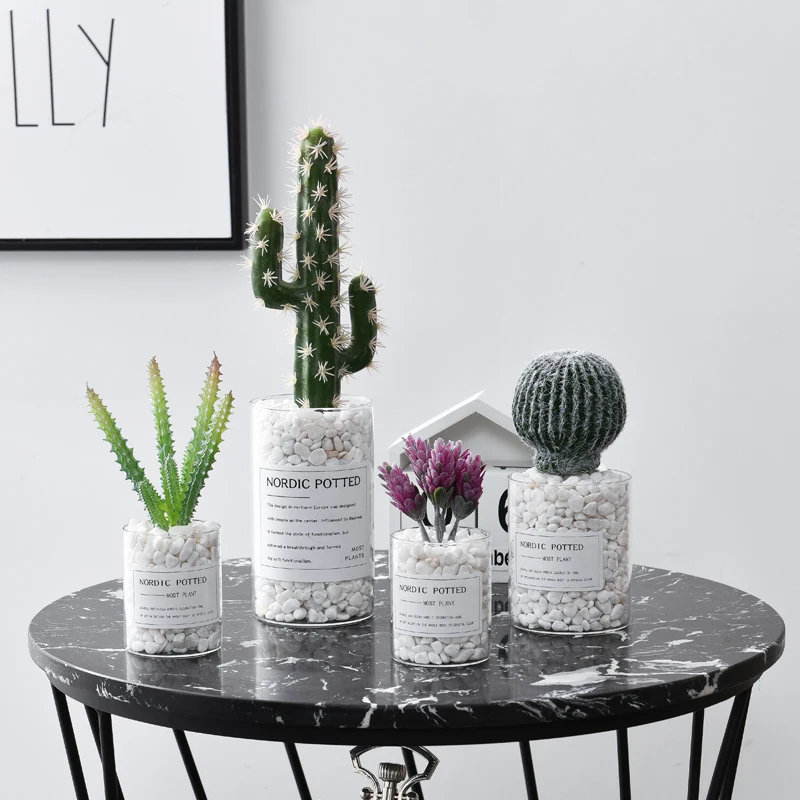 Скандинавский стиль INS имитация горшок для кактуса украшение растений мелкие