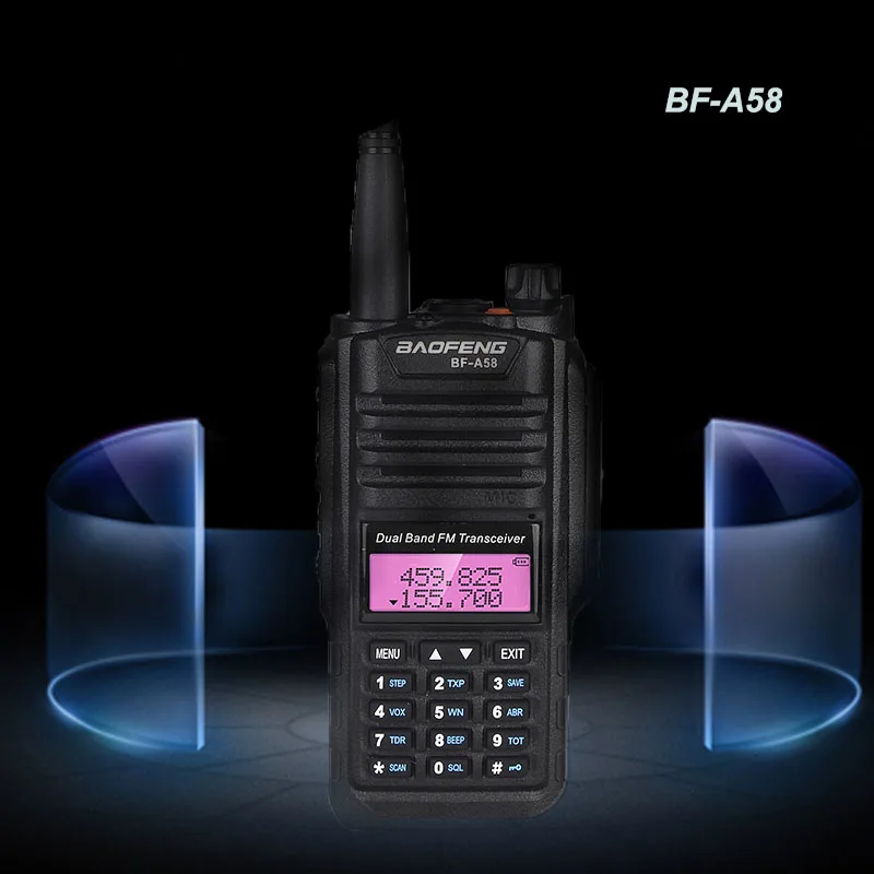 Baofeng BF A58 двухстороннее радио IP67 водонепроницаемая рация двухдиапазонное