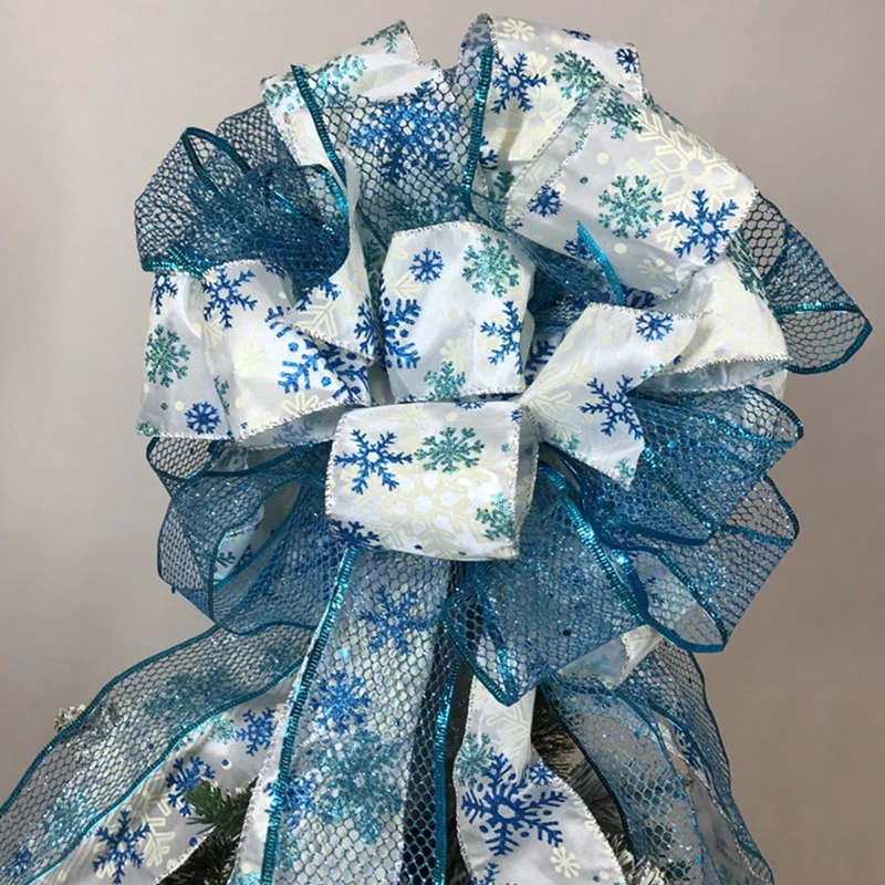 

Christmas Tree Top Bow Shape Ornaments Home Special Christmas Party Decorations FAS6