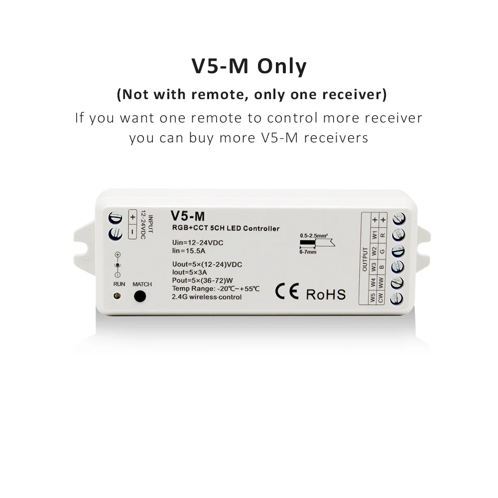 

RGB-контроллер MJJCLED 5 каналов