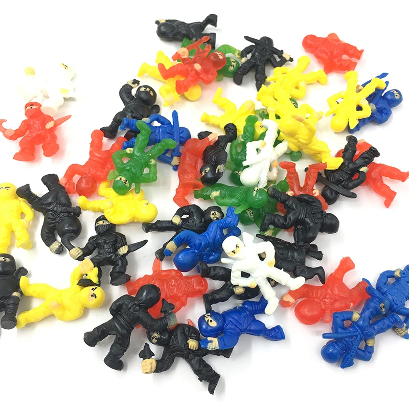 Фигурка ниндзя пластиковые игрушки нетоксичные цветные мини-капсулы аксессуары