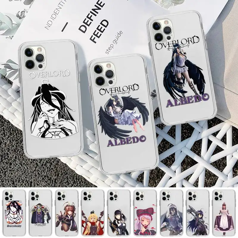 

Anime overlord Phone Case for iPhone 13 12 mini 11 pro Xs max Xr X 8 7 6 6s Plus 5s cover