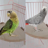 fan pedal wooden mini round parrot bird cage perches stand platform pet budgie toy gifts