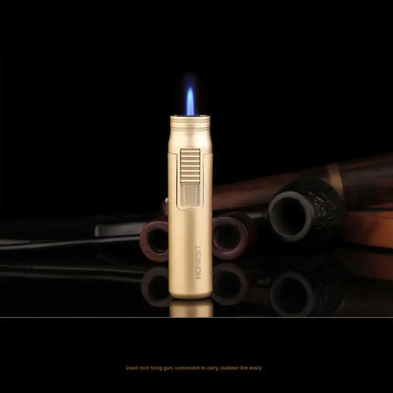 Мини Портативная Газовая зажигалка ветрозащитная распылитель металлический