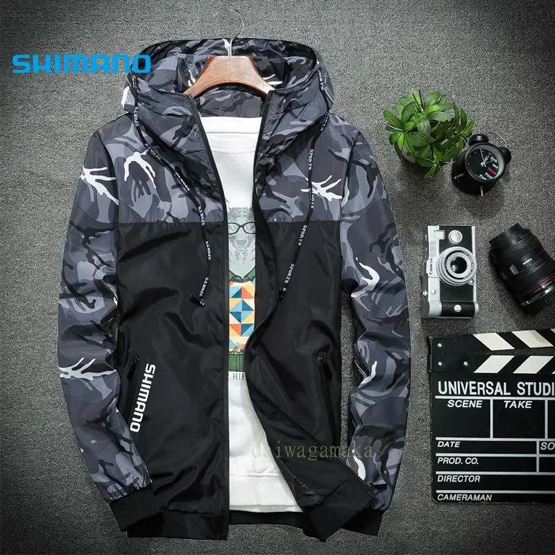

Shimanos Fishing Wear Breathable Sport Fishing Clothing Men's Thin Outerwear Autumn Camouflage Cycling Jacket Fishing Clothes