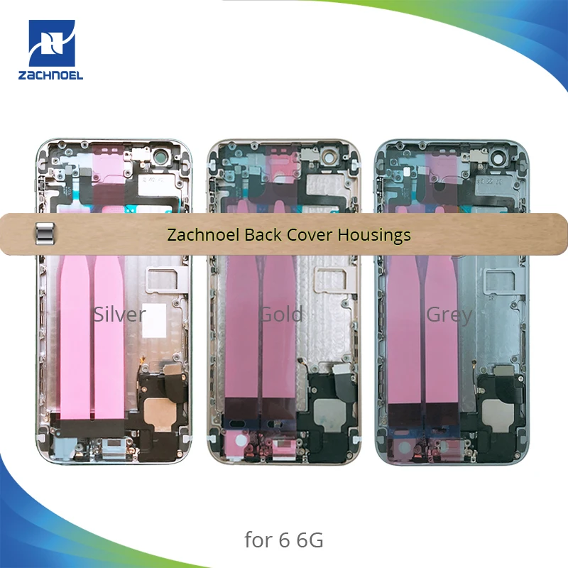 

Full Housing for Iphone 6 6S Back Battery Cover Door Rear Housing Middle Frame Chassis Body Assembly with Flex Replacement Parts