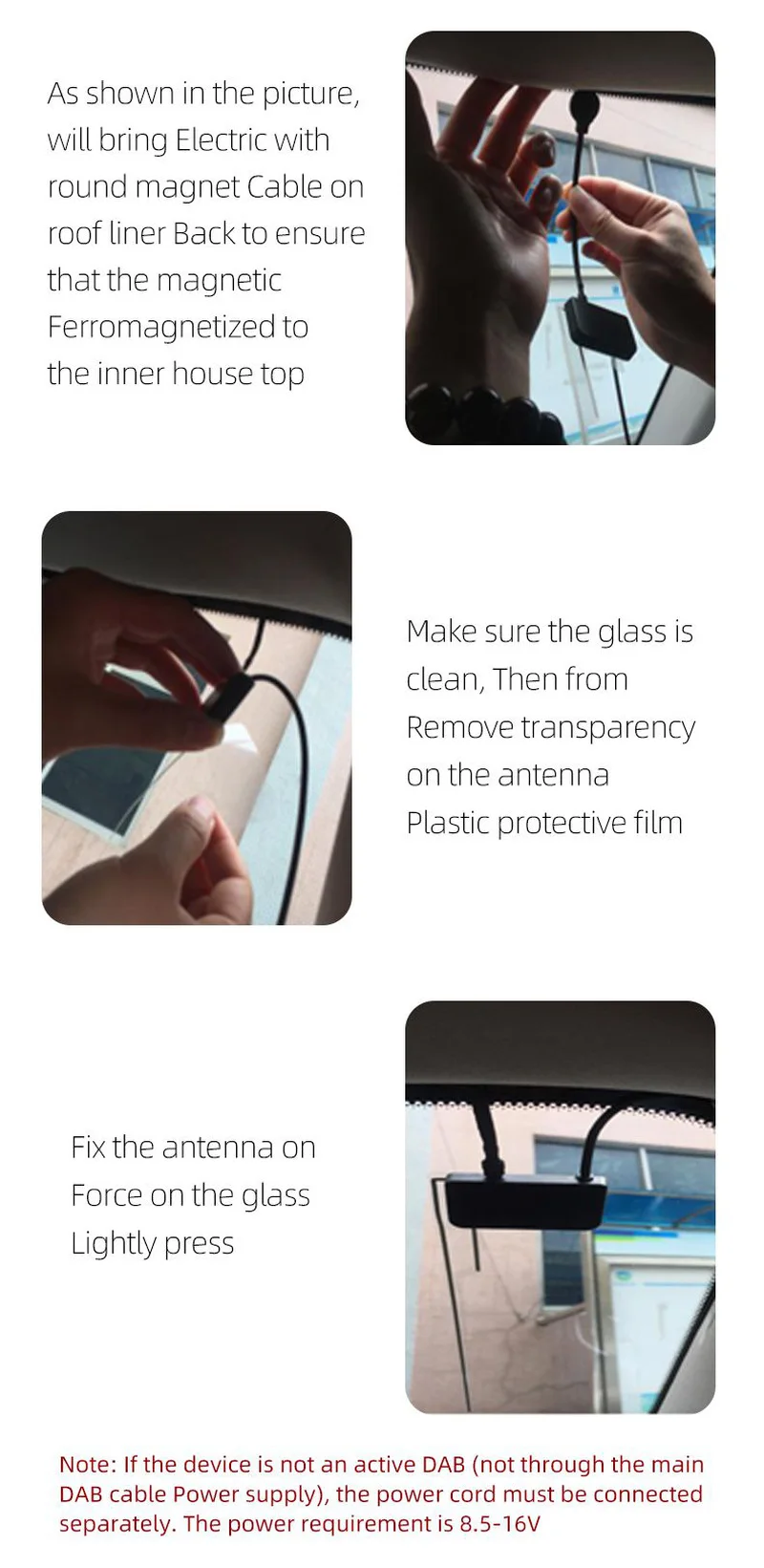 Европейская универсальная DAB цифровая аудио Автомобильная радиоантенна