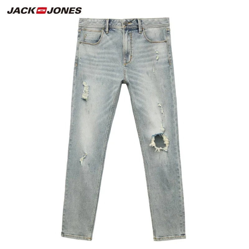 Мужские винтажные джинсы с потертостями 219332567 | Мужская одежда