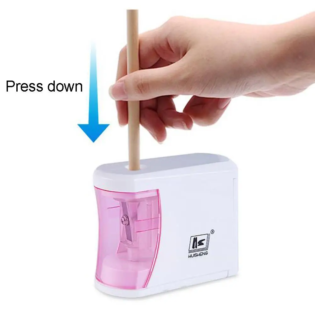 

2021 new electric automatic pencil sharpener touch switch pencil sharpener school office household stationery