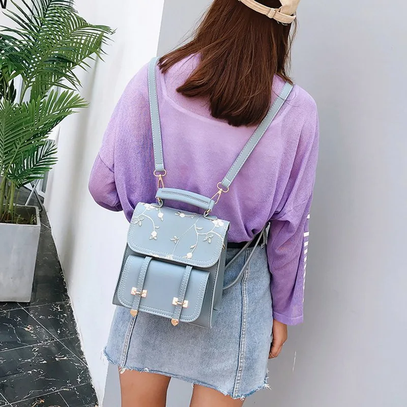 Женские рюкзаки корейской версии модные нейлоновые украшения с кольцом