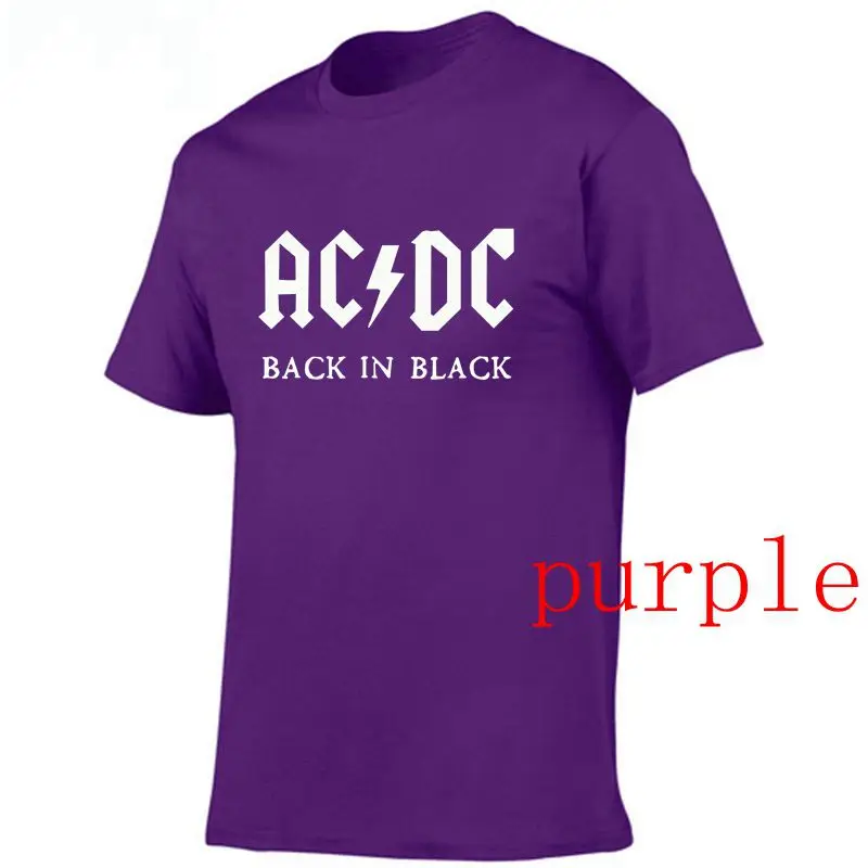 Группа ACDC Футболка мужская 2019 Лето 100% хлопок модный бренд Мужская футболка
