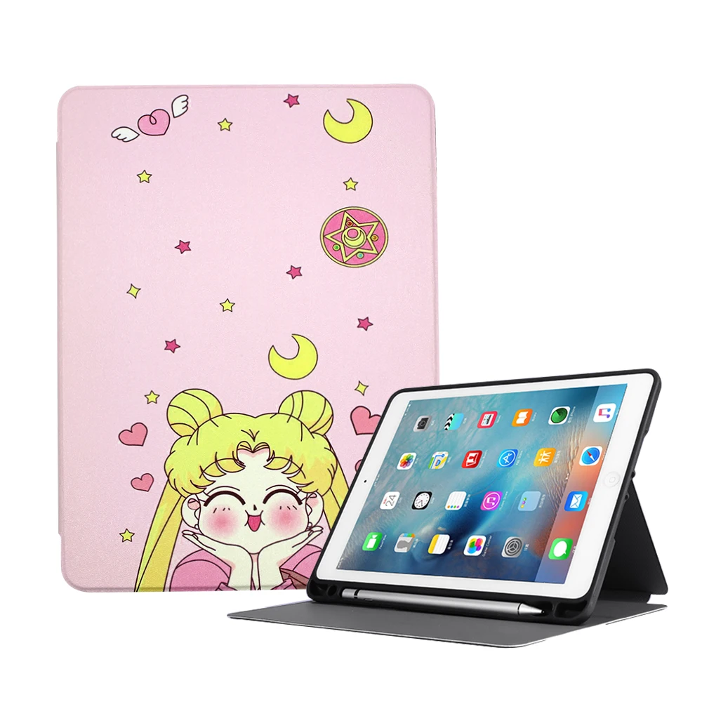 Чехол для планшета со слотом ручки iPad 9 7 дюймов 5/6th Gen 2017 2018 Air 1/2 10 5 3 Pro с функцией