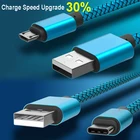 Зарядный кабель Micro USB Type-C 3,1, кабель для быстрой зарядки и синхронизации данных для телефонов Android, Samsung, Huawei, Xiaomi